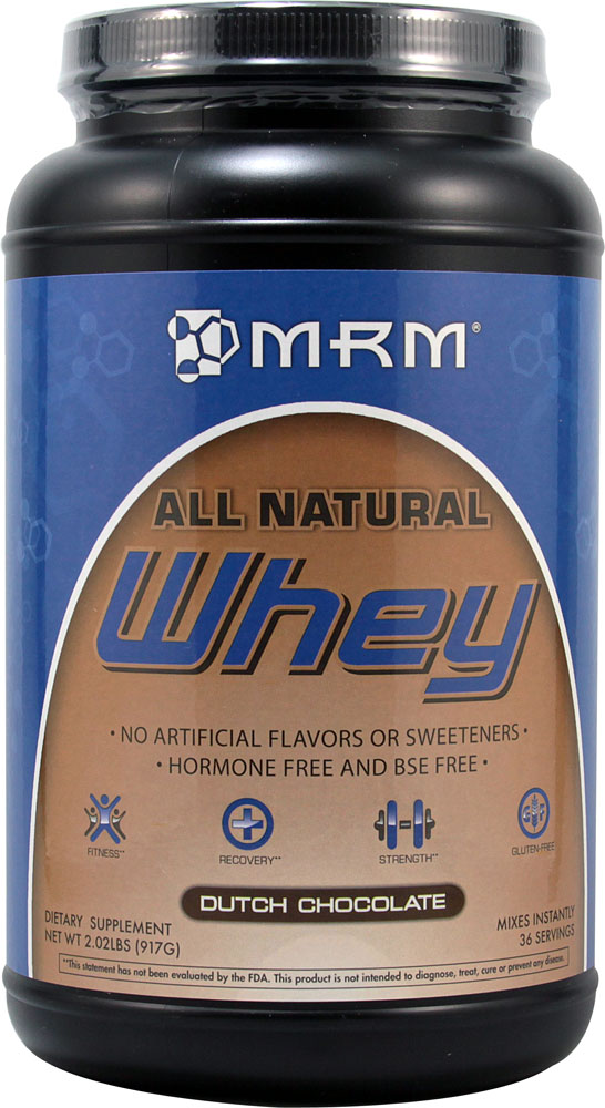 MRM All Natural Whey Protein Powder Dutch Chocolate